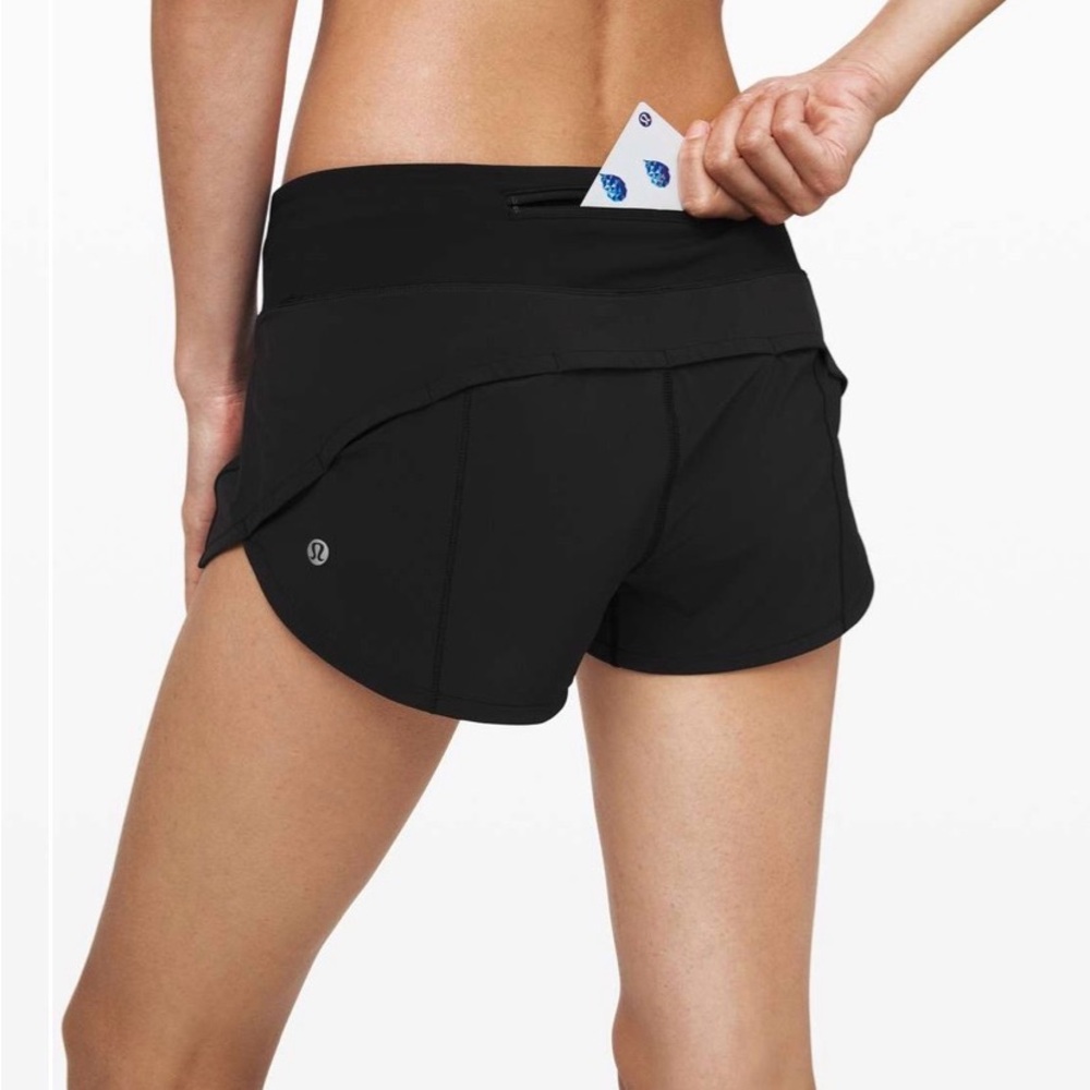 lululemon athletica Women's Black Athletic Shorts